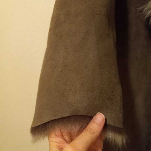 Reversible Toscano Shearling Genuine Sheepskin Coat Luxury Warmth Boho Luxury - Picture 7 of 16